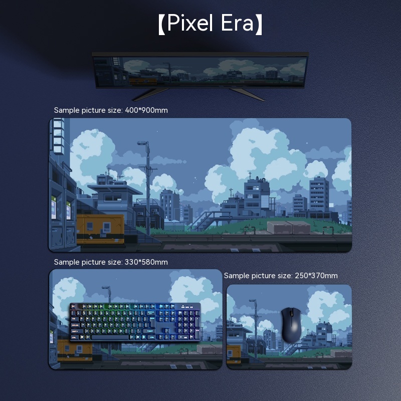 E-sports Games Mouse Pad Computer Keyboard Desk Pad - Pixel Era-250x3...