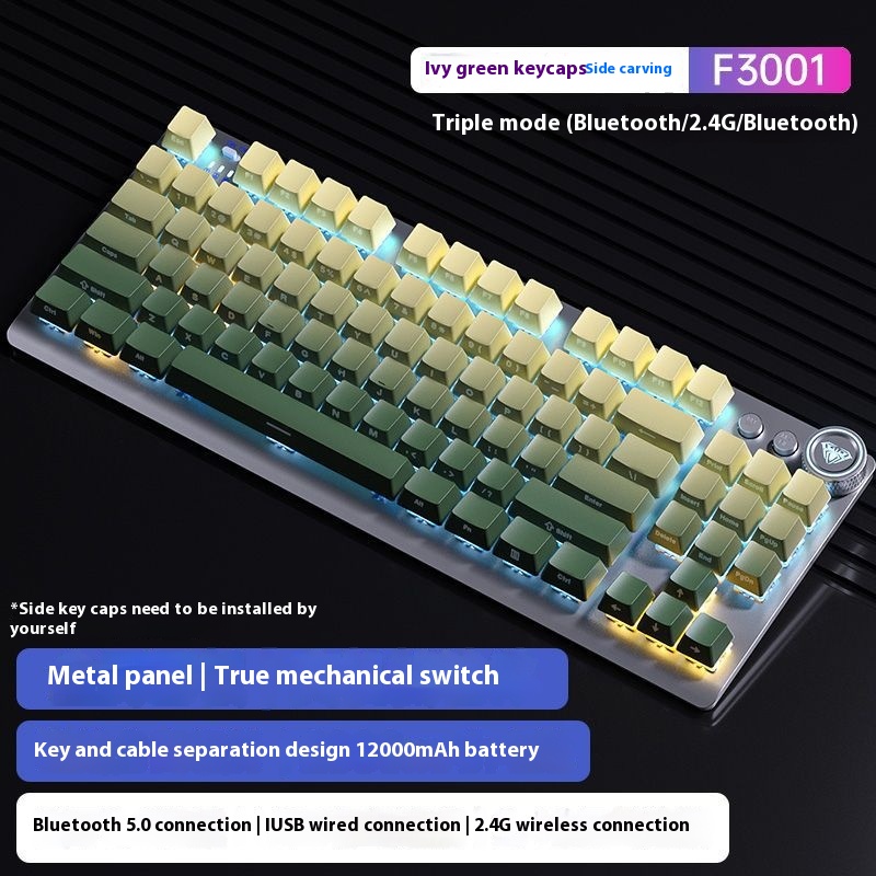 Tarantula Wireless Mechanical Keyboard Side Engraved Three-mode Bluet...
