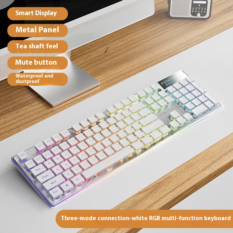 Prewalker V3 Wired Mute Keyboard Mouse Suit Mechanical Feeling Girls ...