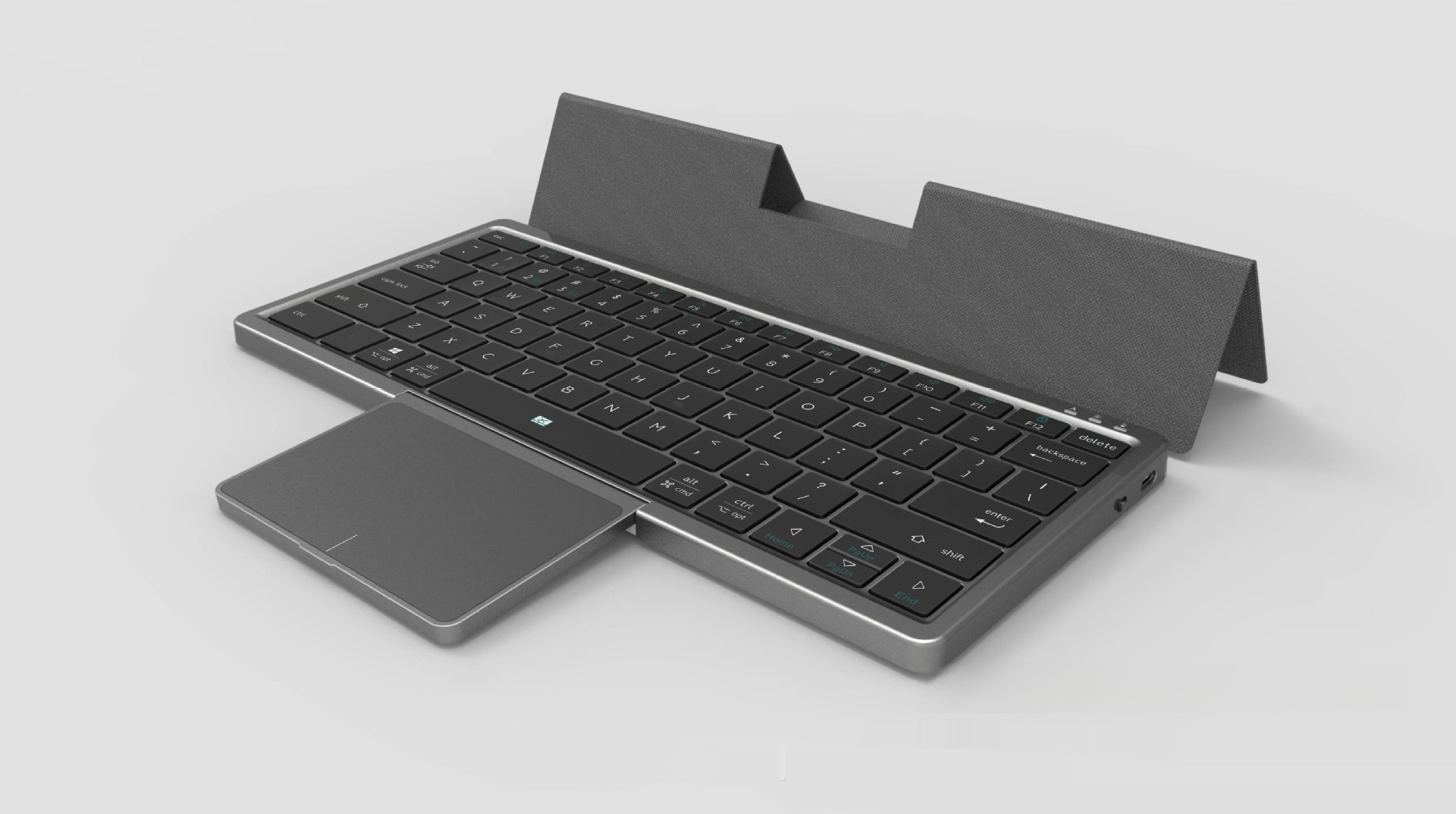 Three-in-one Wireless Bluetooth Touch Pad Wireless Keyboard Leather S...