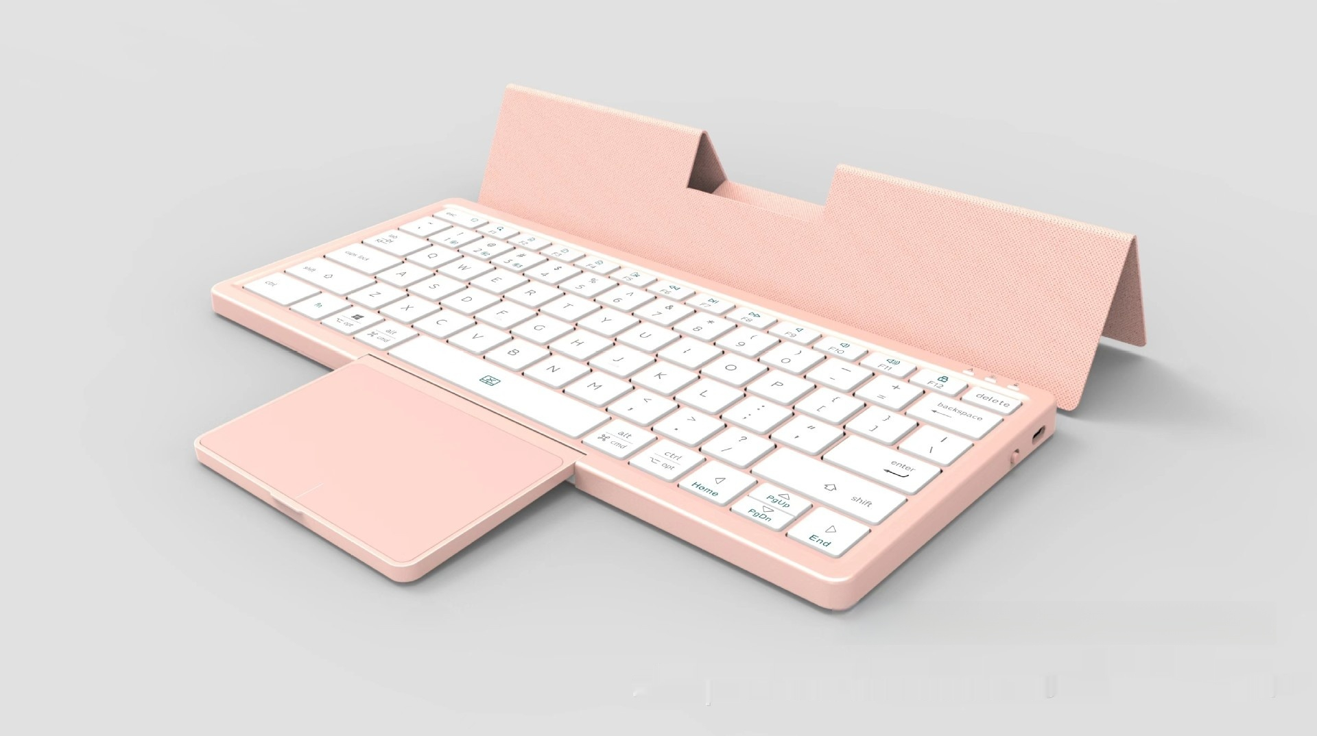 Three-in-one Wireless Bluetooth Touch Pad Wireless Keyboard Leather S...