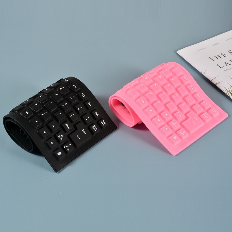 85 Key Wired Silicone Mute Soft Keyboard Multi-country USB Wired Fold...