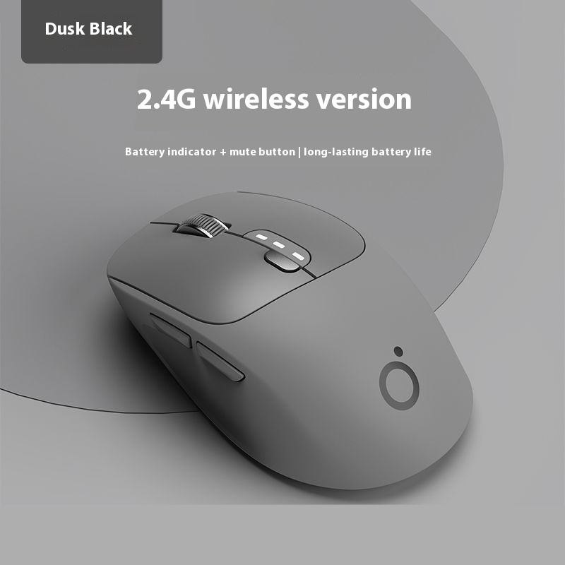 Mute Wireless Bluetooth Mouse Computer Office Mouse - Twilight Dark Gray