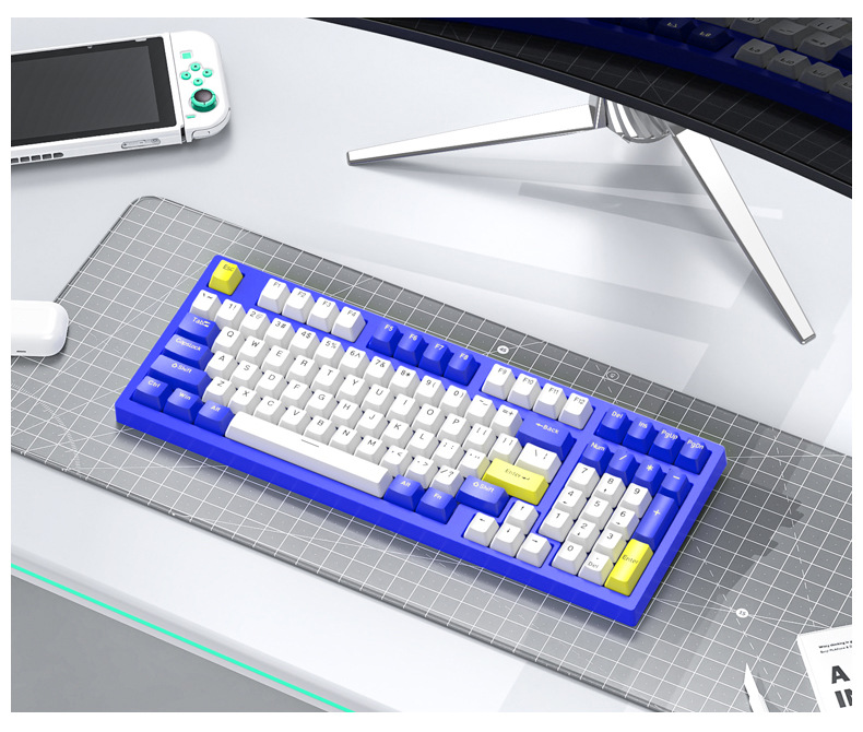 Mechanical Keyboard Customized Three-mold Machinery Key Mouse Suit - ...
