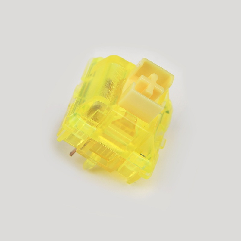 SMD RGB Hot Plug Axis Mechanical Keyboard CIY Transparent - Ink Yello...
