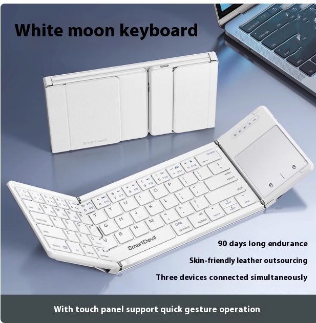 Folding Keyboard Bluetooth Wireless Magic Control Portable Mouse Suit...