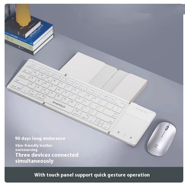 Folding Keyboard Bluetooth Wireless Magic Control Portable Mouse Suit...