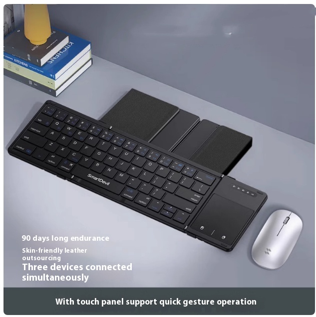 Folding Keyboard Bluetooth Wireless Magic Control Portable Mouse Suit...