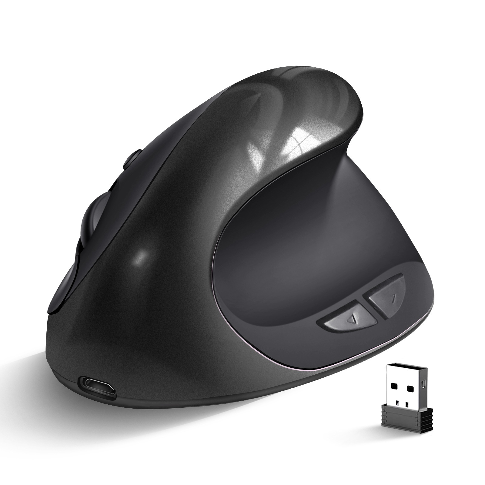 Three Generations Wireless Charging Vertical Mouse Ergonomic Mouse - ...
