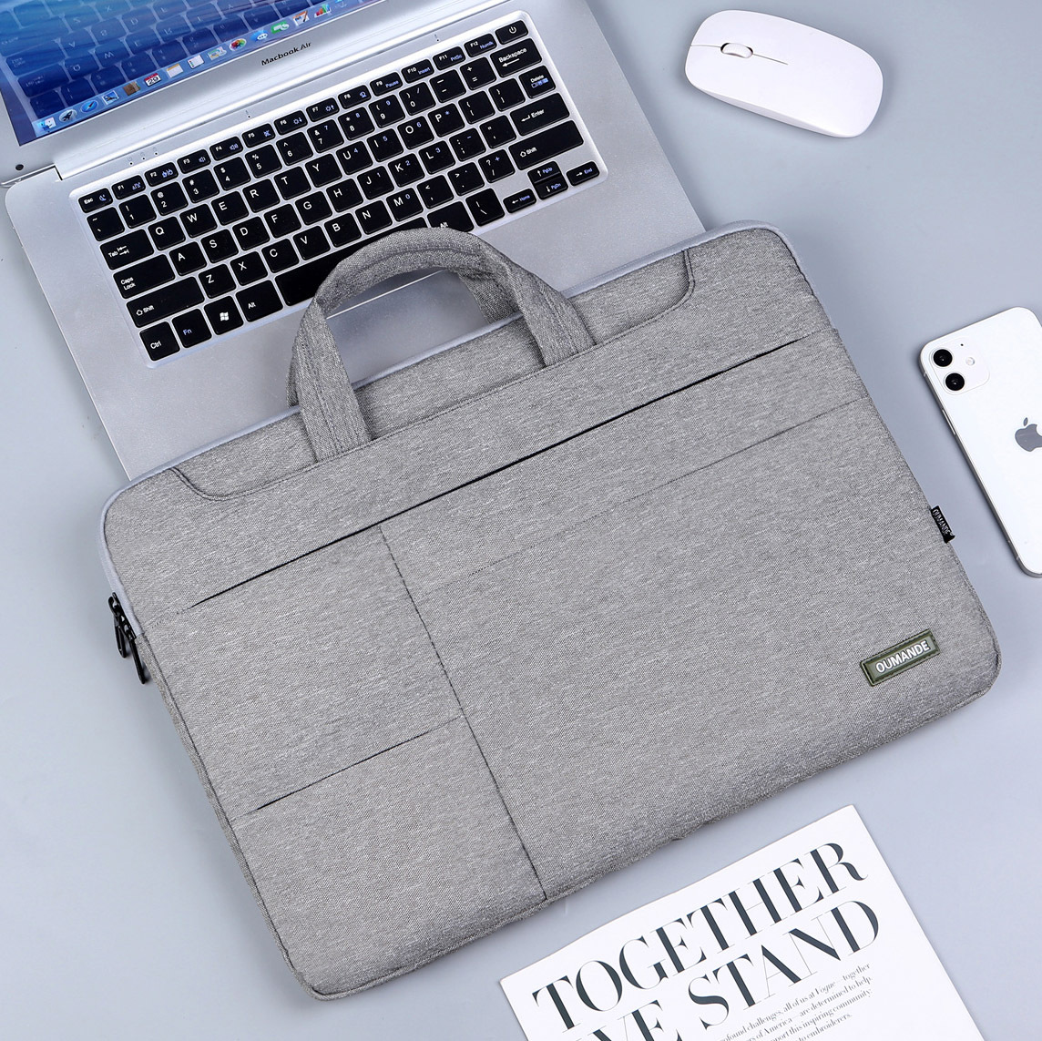 15.6-inch Laptop Bag For Business Men - Dark Gray-14 Inch