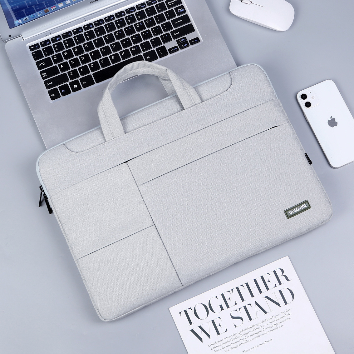 15.6-inch Laptop Bag For Business Men - Beige-15.6 inches