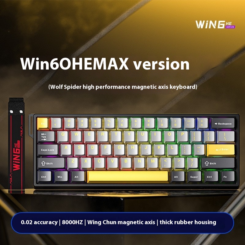 Magnetic Axis Mechanical Keyboard Specially For Gaming - Black, Gray ...