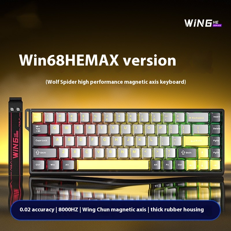 Magnetic Axis Mechanical Keyboard Specially For Gaming - WIN68HEmax B...