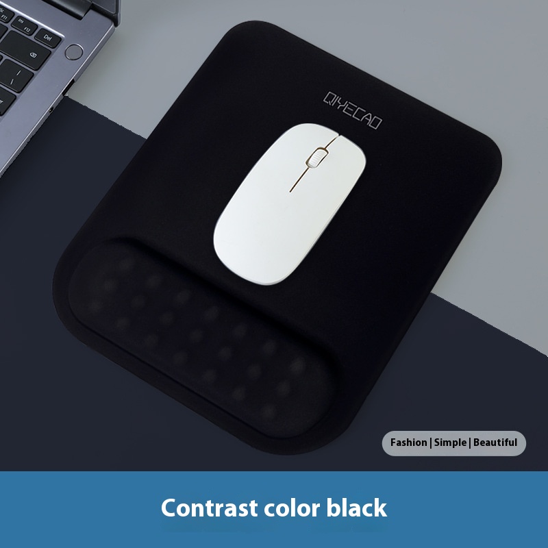 Ergonomic Wrister Protective Mouse Pad - Black