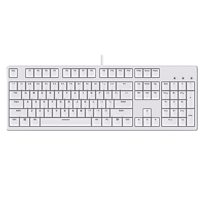 Two-color Keyboard Wired Office Green Black Tea Red Axis Hot Plug Com...