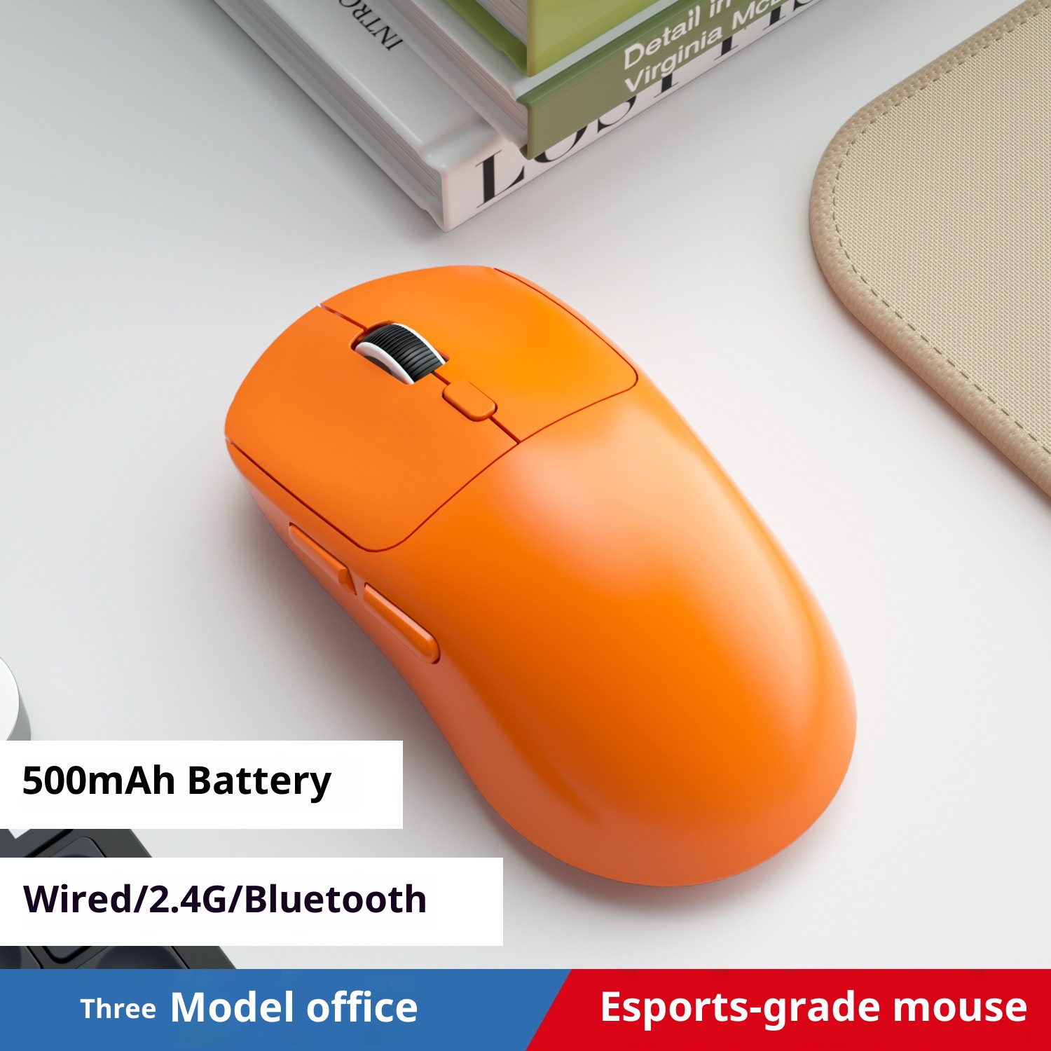 Bluetooth Wired Three-model Mouse Office Notebook Game Multi-color Mu...