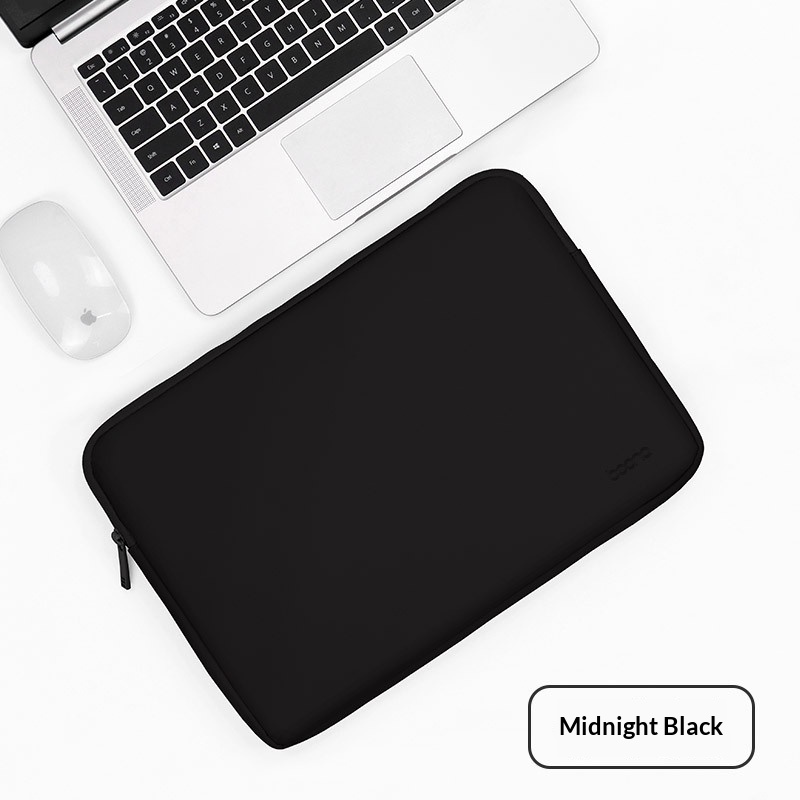 Inclusive Leather Laptop Sleeve Inner Bag - Black-15 OR 15.6 Inch