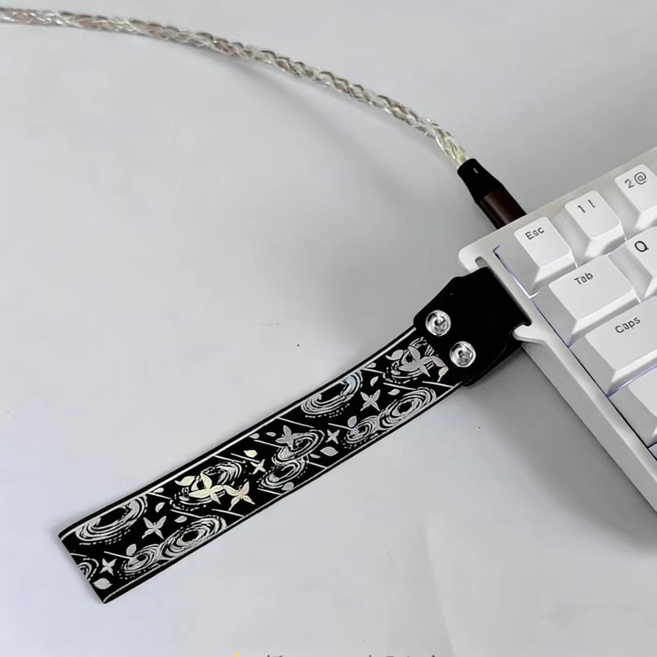 Black Dusk Butterfly Keyboard Ribbon Handmade Decorative Keyboard Acc...