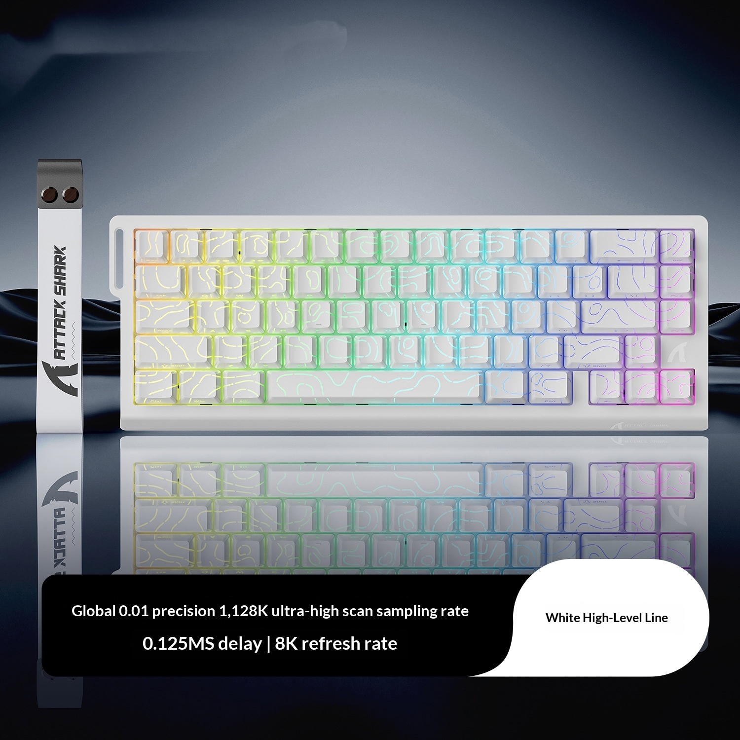 Wired RGB X68HE Magnetic Axis Mechanical Keyboard - White Contour Mag...