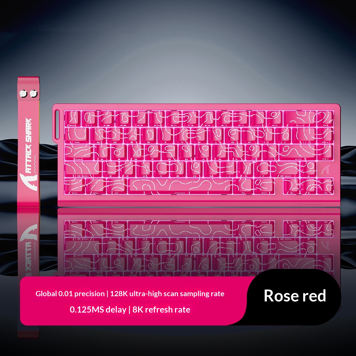 Wired RGB X68HE Magnetic Axis Mechanical Keyboard - Rose Red Magnetic...