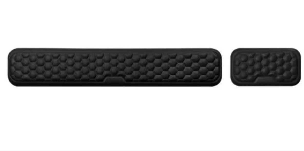 Mouse Pad Keyboard Wrist Rest Memory Foam Mouse Pad - Black-Keyboard ...