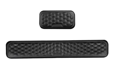 Mouse Pad Keyboard Wrist Rest Memory Foam Mouse Pad - Black-Keyboard ...