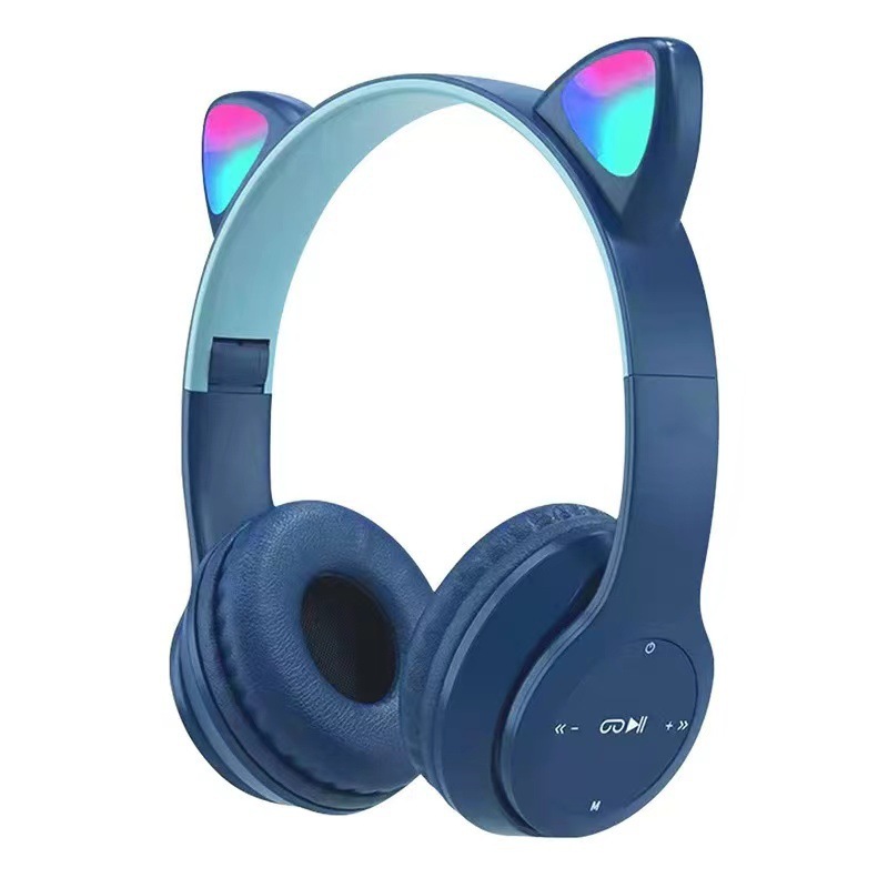 Children's Headset Bluetooth Headset Wireless Game Folding Card Call ...