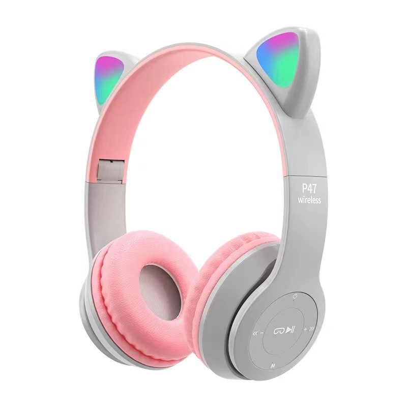 Children's Headset Bluetooth Headset Wireless Game Folding Card Call ...