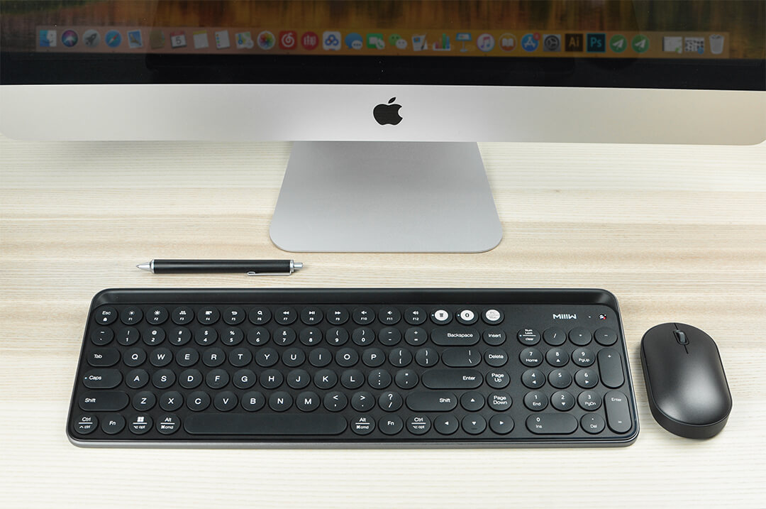 Home Office Business Bluetooth Wireless Smart Keyboard - Black
