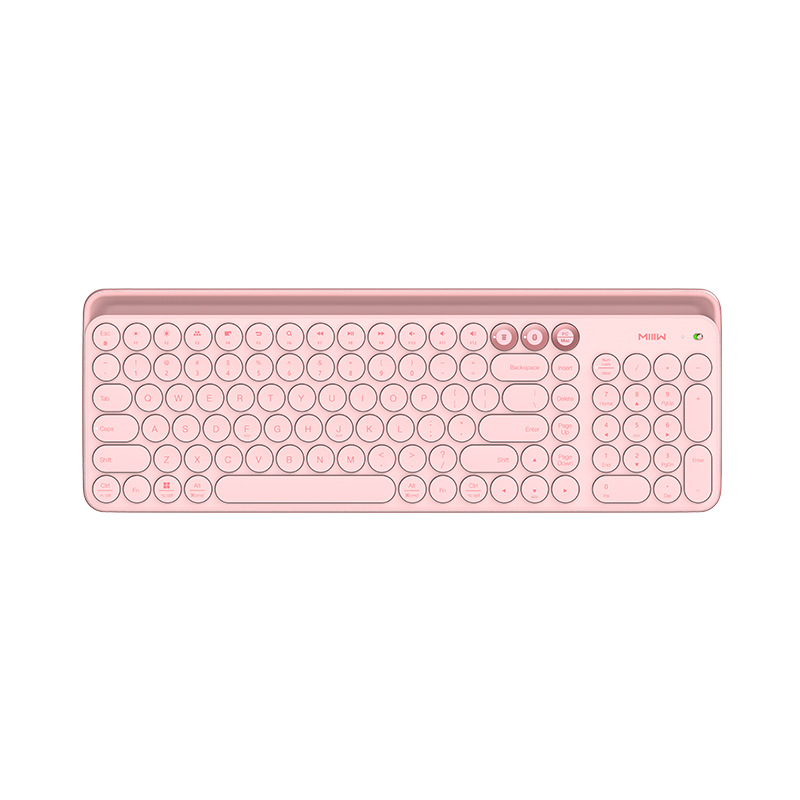 Home Office Business Bluetooth Wireless Smart Keyboard - Cherry pink
