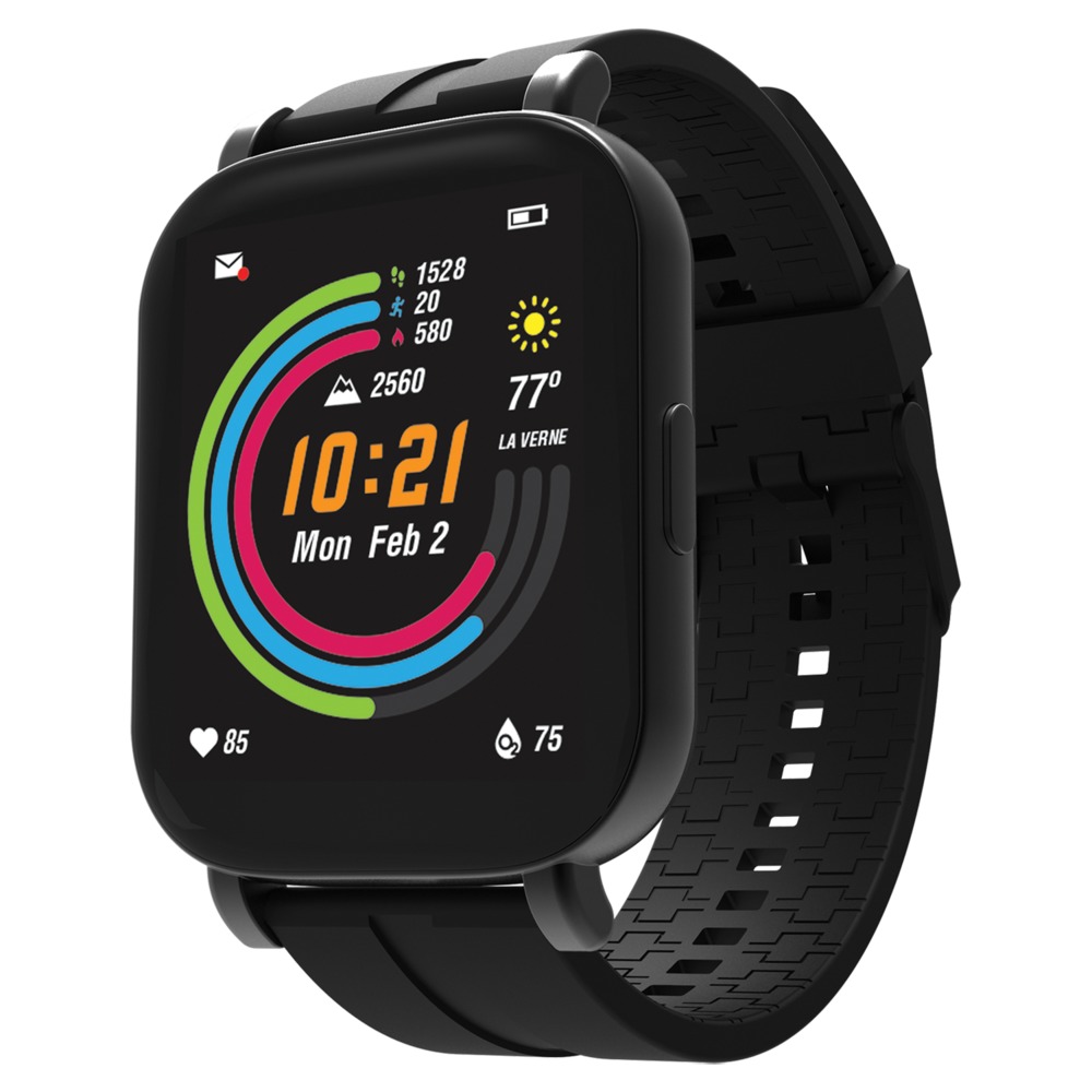 3Plus 3PL-VIBEPPRO-BK Vibe Pro GPS Smartwatch with 1.78-In. AMOLED To...