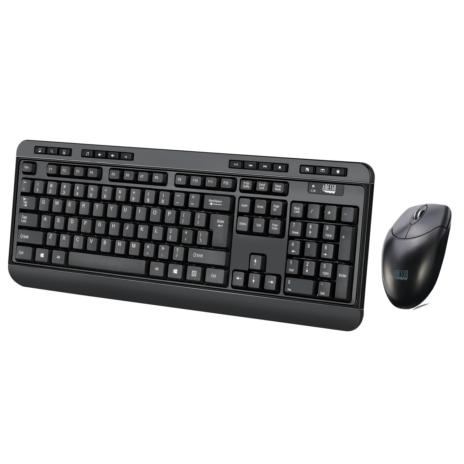 Adesso WKB-1320CB EasyTouch WKB-1320CB Antimicrobial Wireless Desktop...