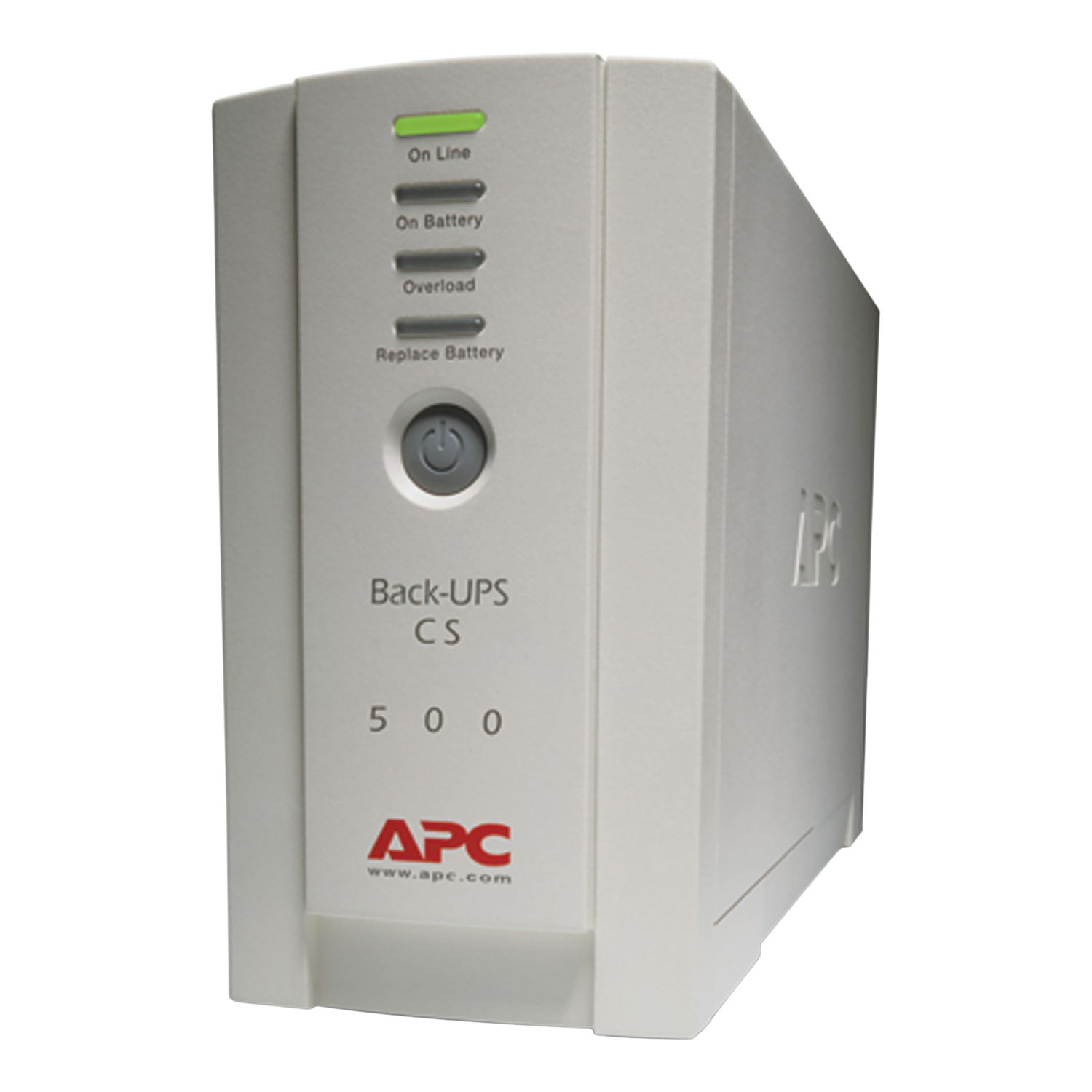 APC BK500 6-AC Outlet and RJ11/Telco 500-VA/300-Watt Back-UPS CS Towe...