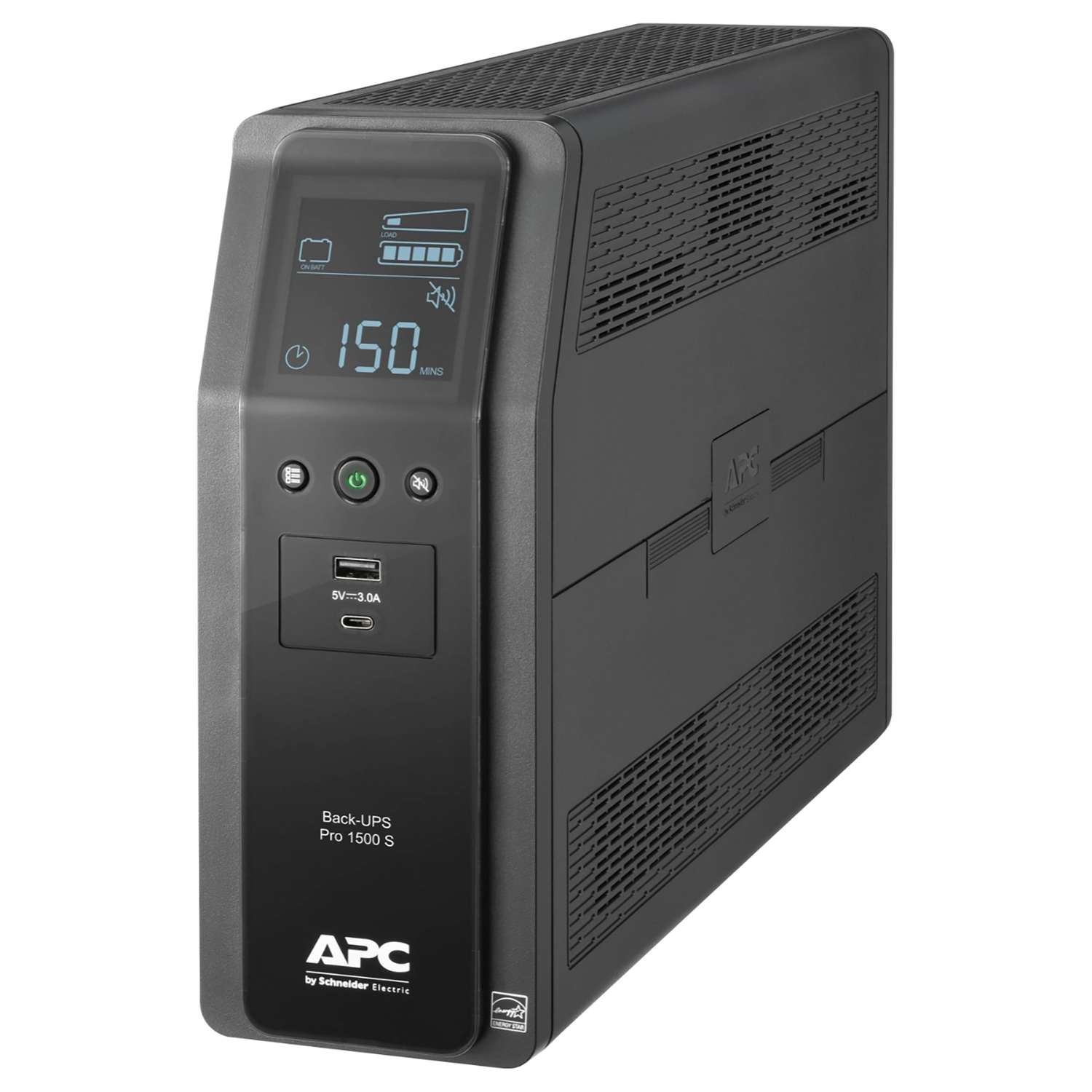 APC BR1500MS2 10-AC Outlet and 2-USB 1,500-VA/900-Watt Back-Ups Pro T...