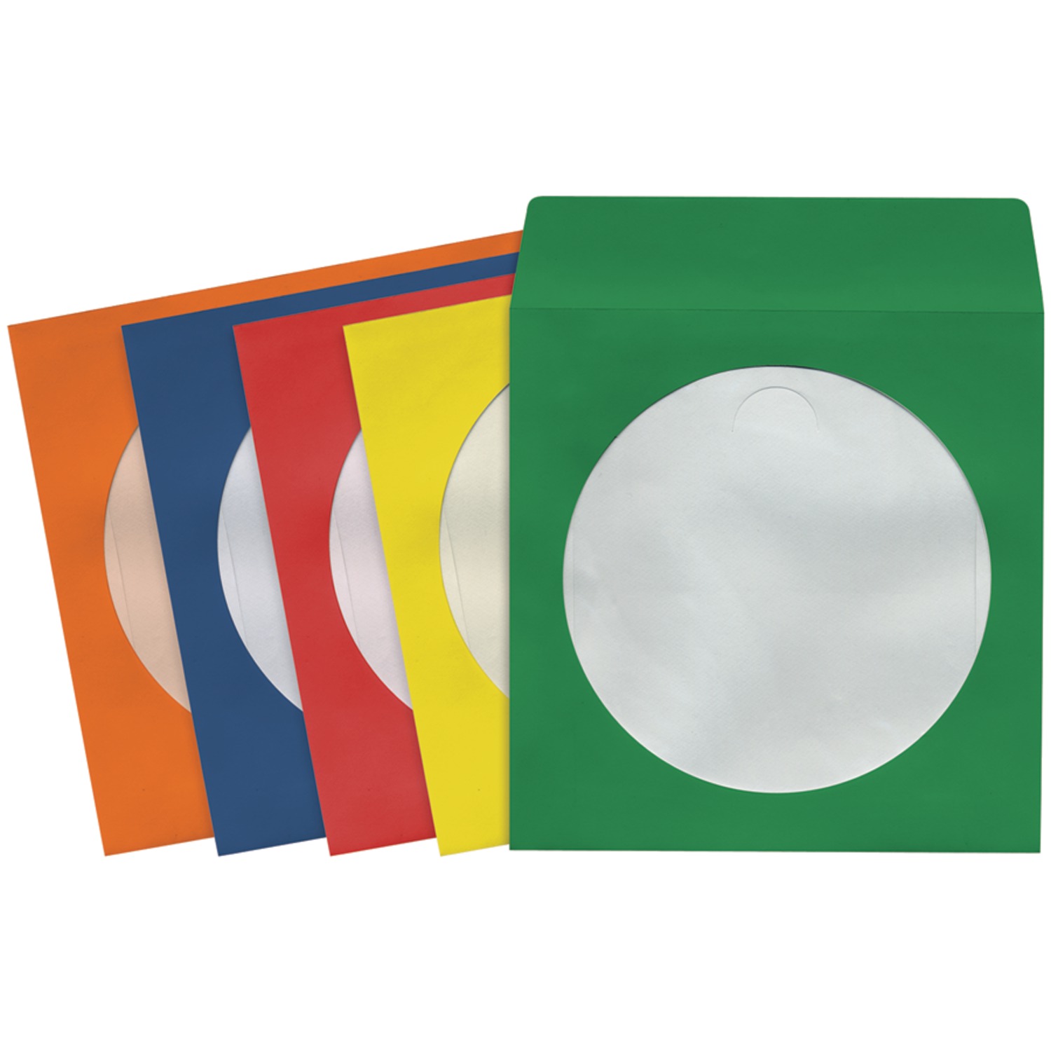 Maxell 190132 - CD403 CD/DVD Paper Storage Sleeves, Assorted Colors (...