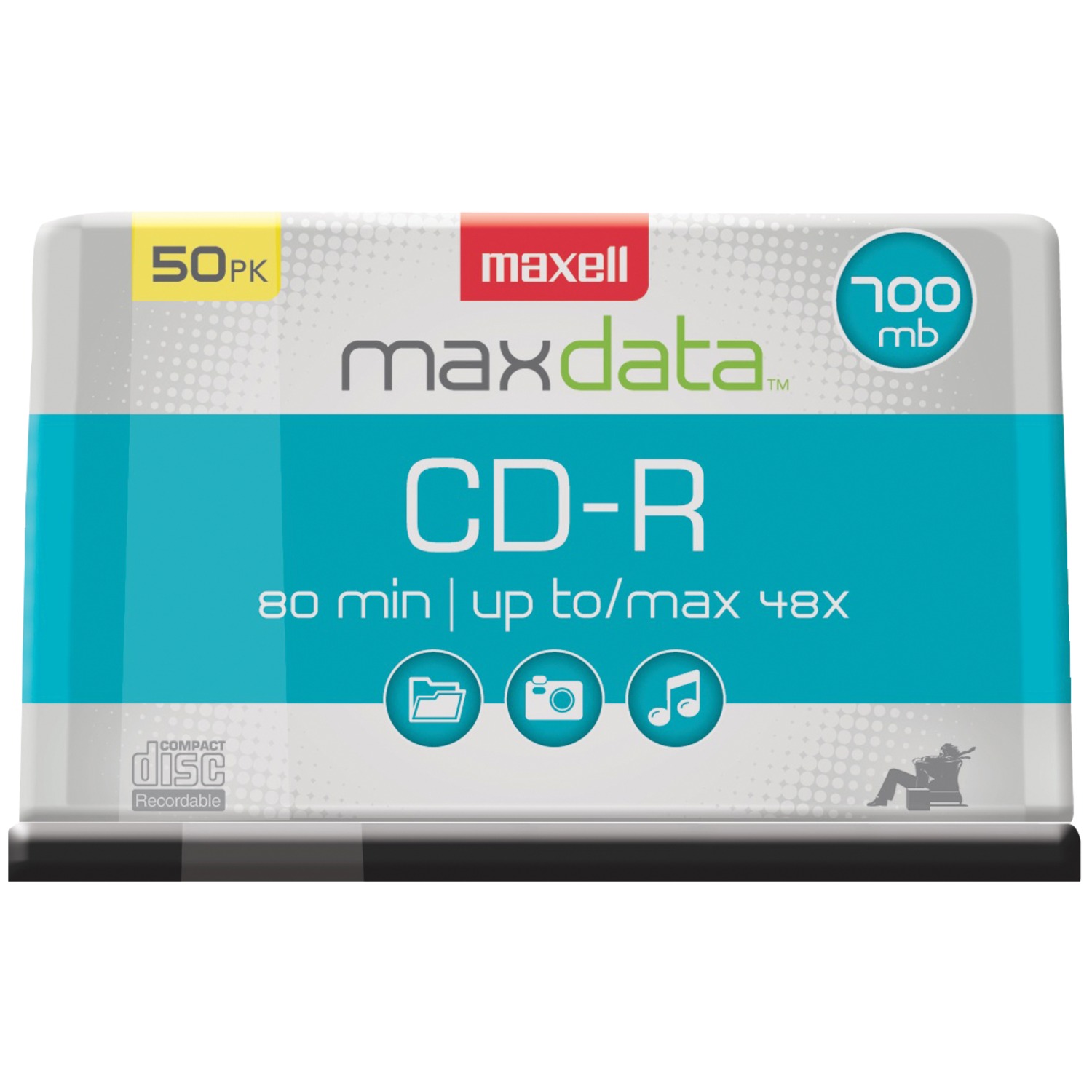 Maxell 623251/648250 CD-R 48x 700 MB/80-Minute Blank Discs on Spindle...