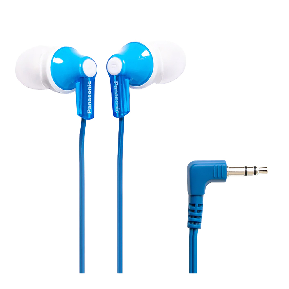 Panasonic RP-HJE120-A ErgoFit Wired In-Ear Earbud Headphones with Rig...