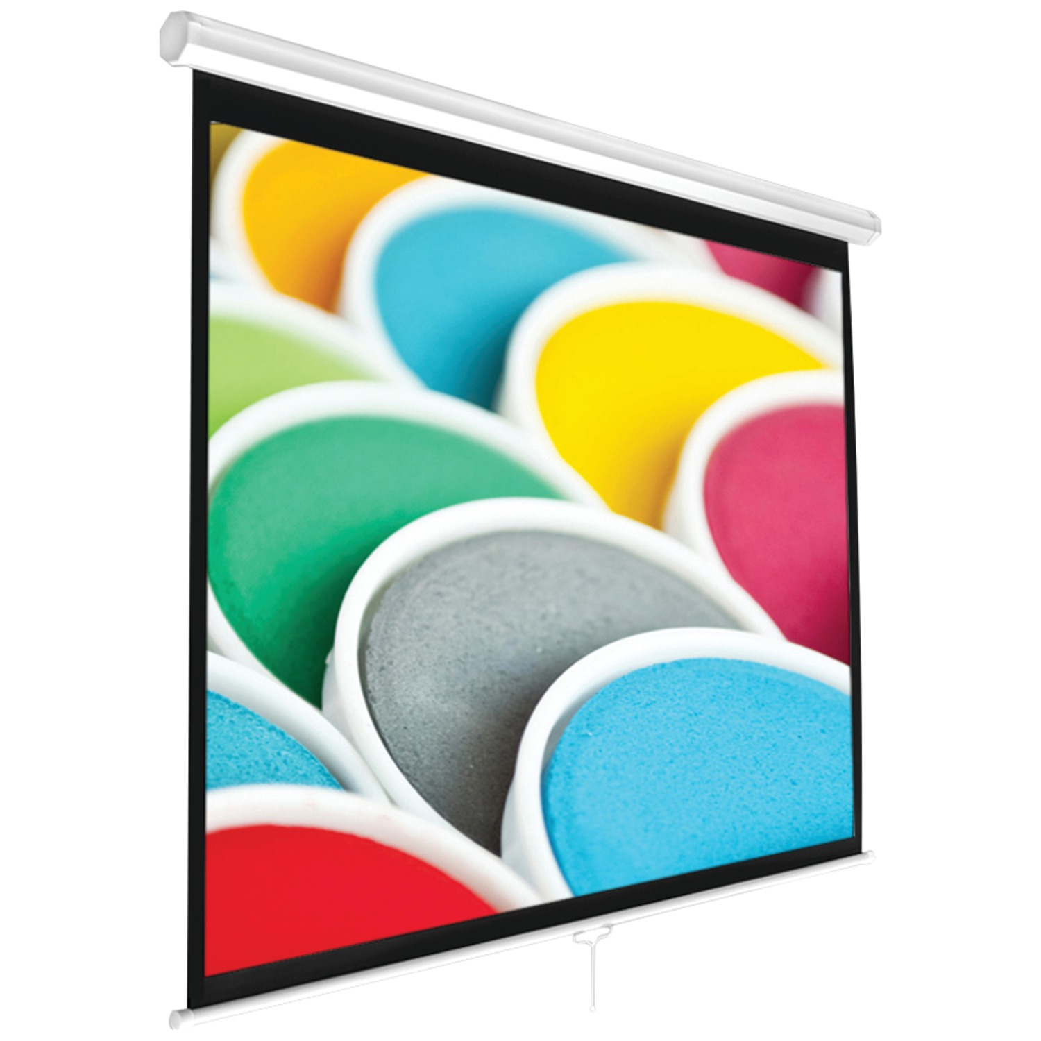Pyle PRJSM9406 Universal Pull-down Manual Projection Screen (84 In.)