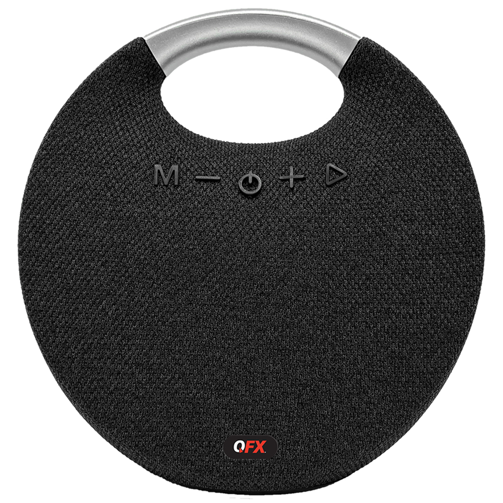 QFX BT-200-BLK Portable Bluetooth Speaker with Passive Bass Radiator ...