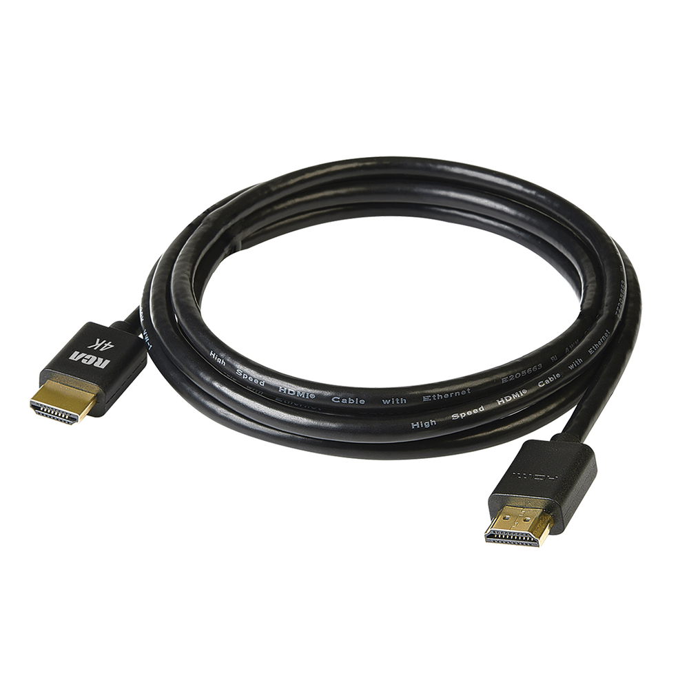 RCA DH3HHE Digital Plus High Speed HDMI Cable with Ethernet, Black (3...