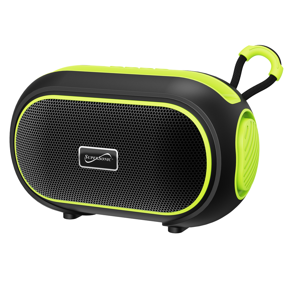 Supersonic SC-2334BT GRN 7-Watt-RMS VIBE!! DOCK Portable Bluetooth Re...