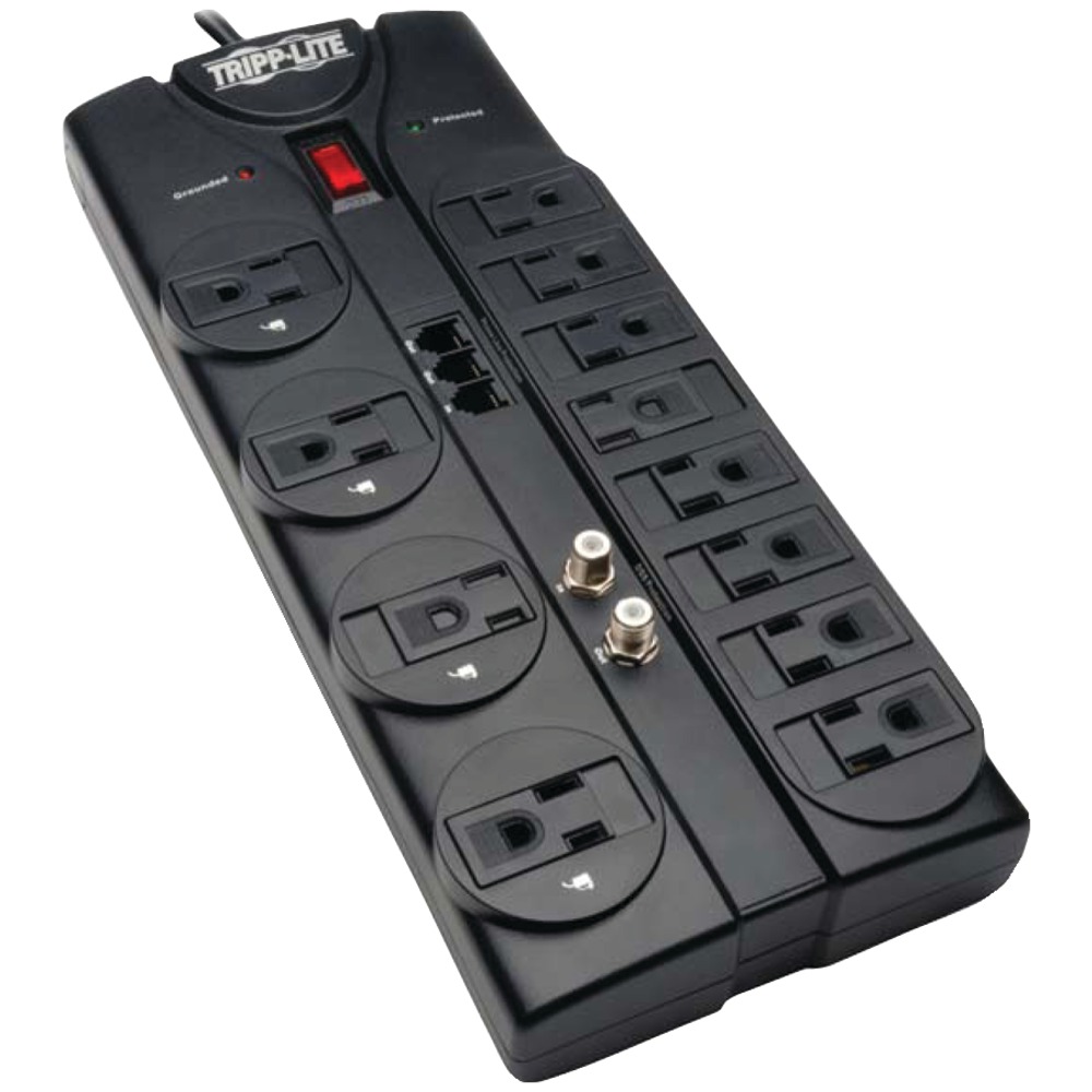 Tripp Lite by Eaton TLP1208TELTV 12-AC Outlet, Telco, and Coax 2,880-...