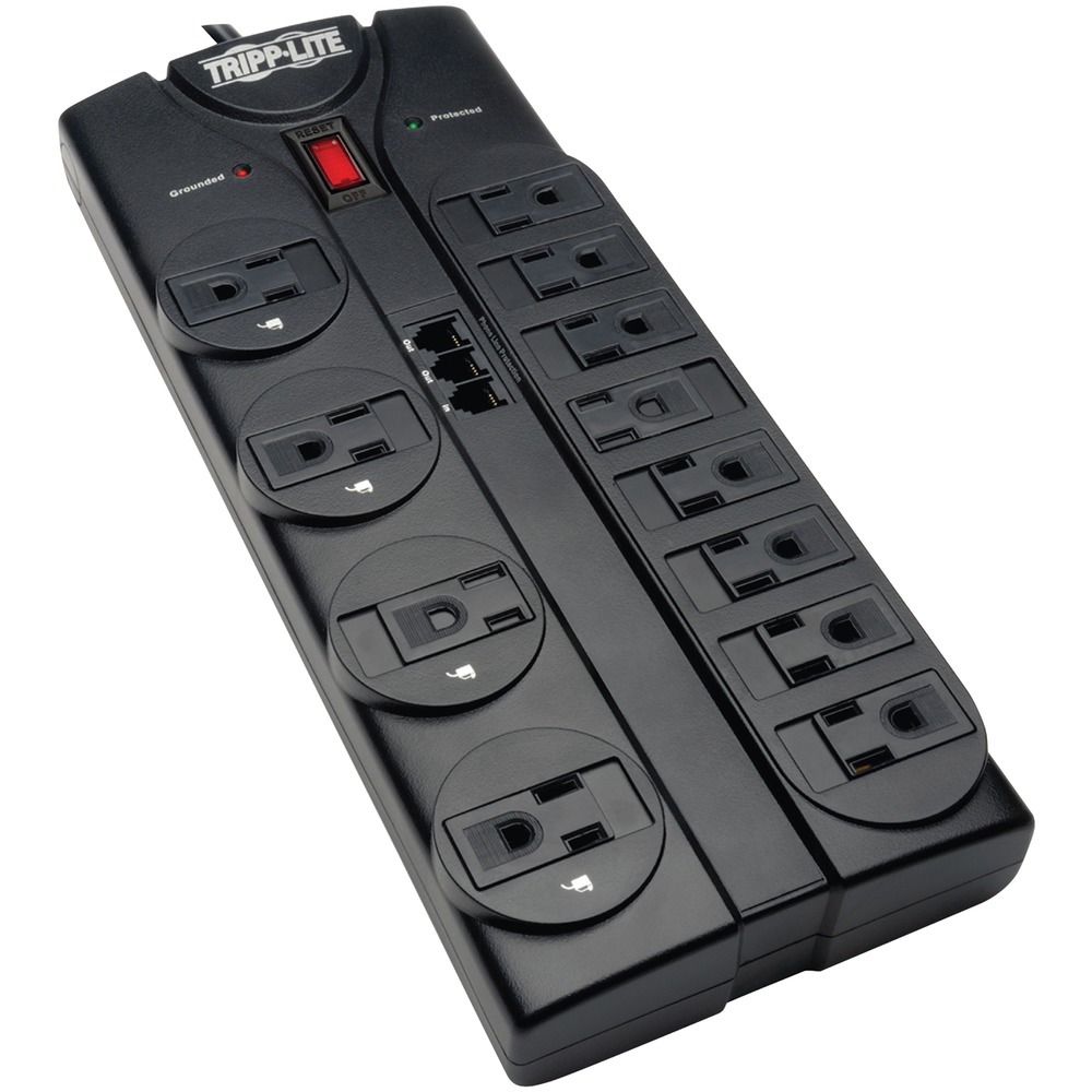 Tripp Lite by Eaton TLP1208TEL 12-AC Outlet and Telco 2,160-Joules Pr...