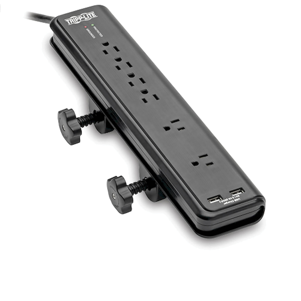 Tripp Lite by Eaton TLP606DMUSB 6-AC Outlet and 2-USB Port 2,100-Joul...