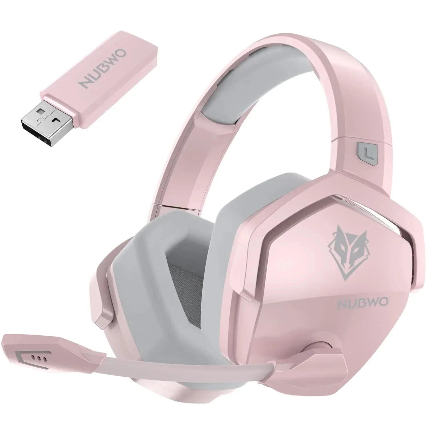 NUBWO G06 2.4G Dual Wireless Gaming Headset 5ms Low Latency 7.1 Surro...