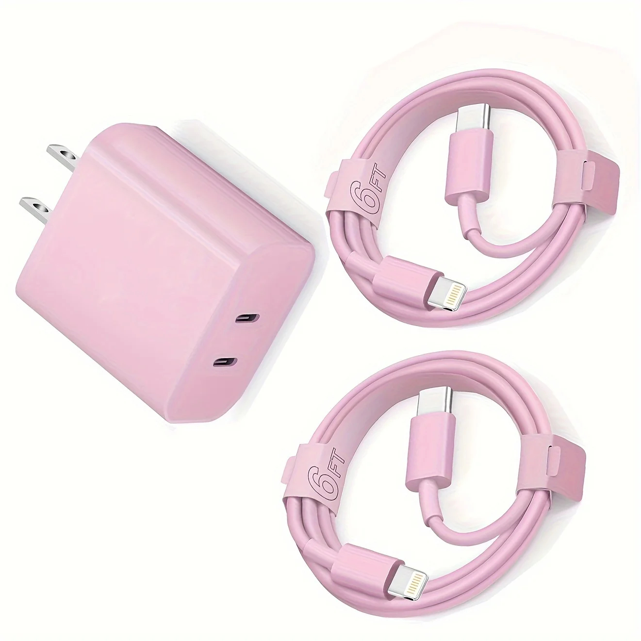 Fast Charging Secure Power Adapter With Dual PD20W USB-C Charger And ...