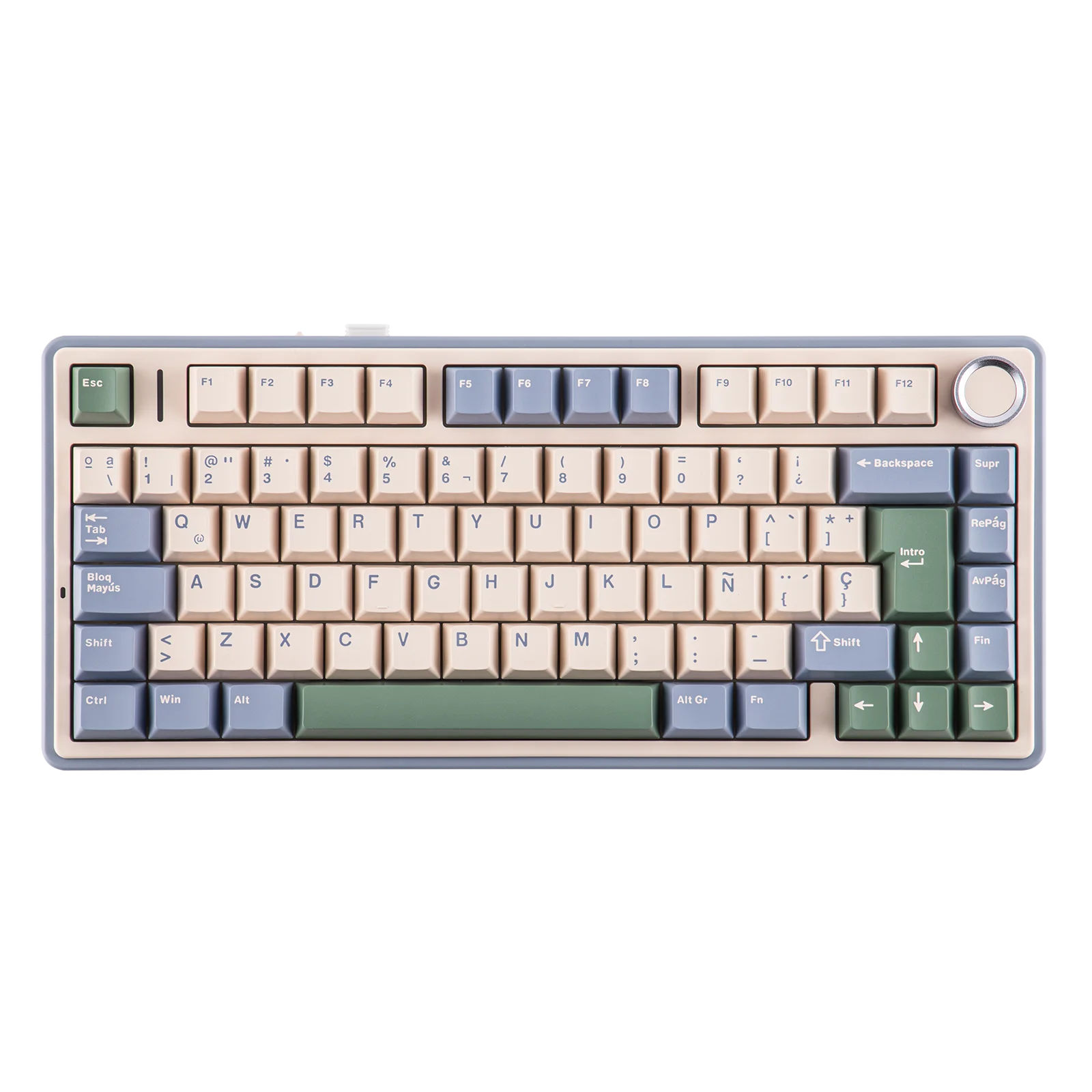 EPOMAKER AULA F75 ISO-ES 75% Spanish QWERTY Hot-Swap Gasket-Mounted W...