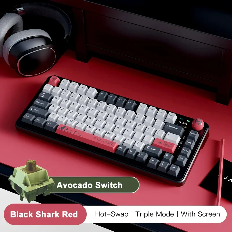 AJAZZ AK820 MAX Tri-mode RGB Gaming Mechanical Keyboard Bluetooth Wir...