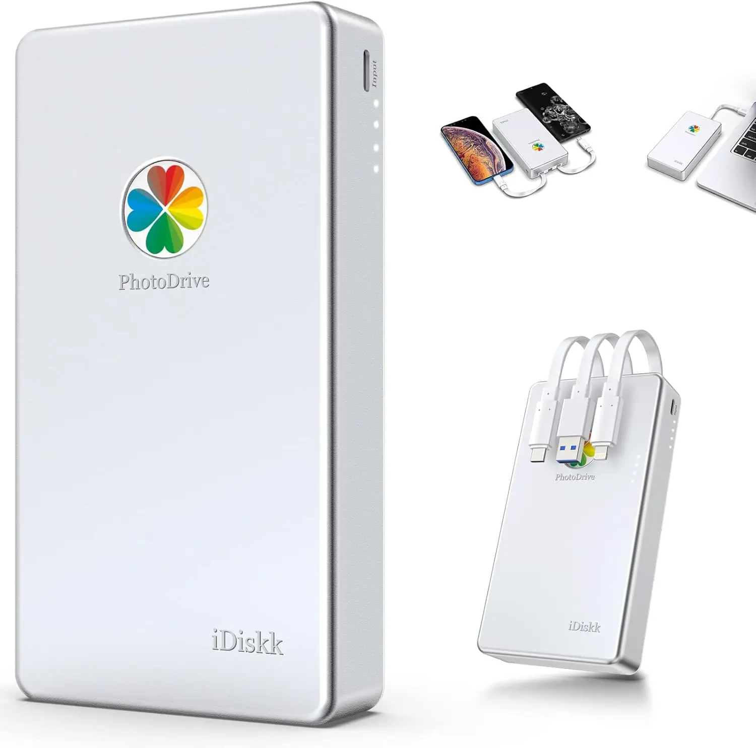 2TB External Hard Drive for iPhone iPad Android PC Photo Video Backup...