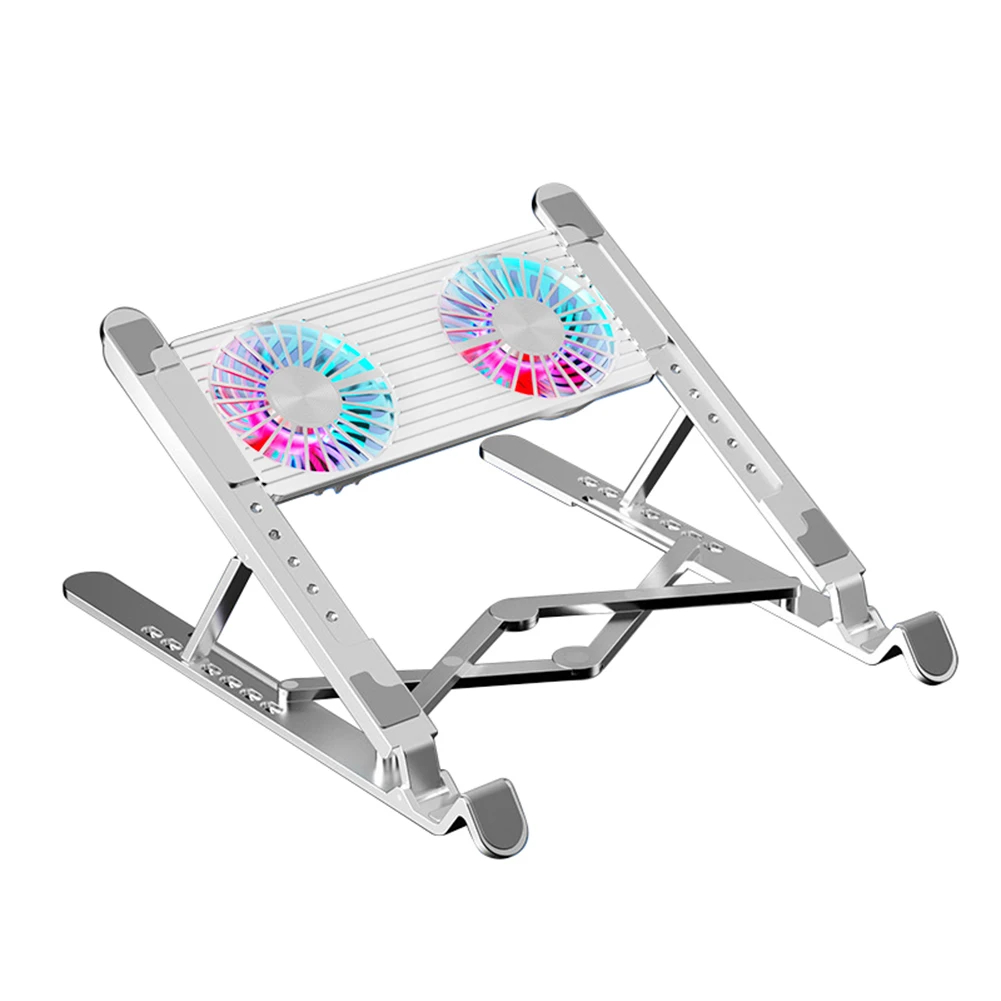 Laptop Cooling Pad with 2/4 Fans Foldable Notebook Stand RGB Silent G...